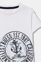 Chłopiec Guess t-shirt bawełniany dziecięcy N6RI10.K8HM4.PPY2 biały