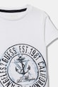 Chłopiec Guess t-shirt bawełniany dziecięcy N6RI10.K8HM4.PPY2 biały