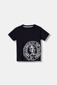 Guess t-shirt bawełniany dziecięcy nadruk granatowy N6RI10.K8HM4.PPY2