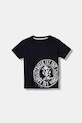 Guess t-shirt bawełniany dziecięcy nadruk granatowy N6RI10.K8HM4.PPY2