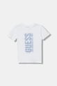 Guess t-shirt bawełniany niemowlęcy aplikacja biały N6RI11.K8HM4.PPY2