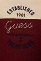 Chłopiec Guess t-shirt bawełniany dziecięcy N6RI16.K8HM4.PPY2 bordowy
