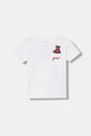 Guess t-shirt bawełniany dziecięcy aplikacja biały N6RI25.I3Z14.PPY2