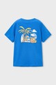 Chłopiec Mayoral t-shirt bawełniany dziecięcy 2-pack 3063.5D.Mini.PPY2 niebieski