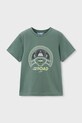 Mayoral t-shirt bawełniany dziecięcy 2-pack 3063.5D.Mini.PPY2 zielony SS26