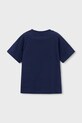 Mayoral t-shirt bawełniany dziecięcy 3066.5E.Mini.PPY2 granatowy SS26