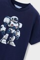 Chłopiec Mayoral t-shirt bawełniany dziecięcy 3066.5E.Mini.PPY2 granatowy