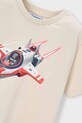 Chłopiec Mayoral t-shirt bawełniany dziecięcy 3067.5E.Mini.PPY2 beżowy