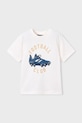 Otroška bombažna kratka majica Mayoral Okrogel bela 3072.5G.Mini.PPY2
