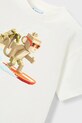 Chłopiec Mayoral t-shirt bawełniany dziecięcy 3077.5H.Mini.PPY2 biały
