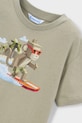 Chłopiec Mayoral t-shirt bawełniany dziecięcy 3077.5H.Mini.PPY2 zielony