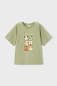 Dječja pamučna majica kratkih rukava Mayoral 3078.5H.Mini.PPY2 zelena SS26