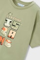 Dječja pamučna majica kratkih rukava Mayoral zelena 3078.5H.Mini.PPY2