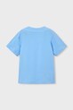 Mayoral t-shirt bawełniany dziecięcy 3079.5J.Mini.PPY2 niebieski SS26