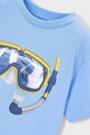 Chłopiec Mayoral t-shirt bawełniany dziecięcy 3081.5J.Mini.PPY2 niebieski