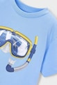 Chłopiec Mayoral t-shirt bawełniany dziecięcy 3081.5J.Mini.PPY2 niebieski