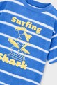 Mayoral t-shirt bawełniany dziecięcy niebieski 3082.5J.Mini.PPY2