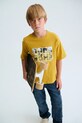 Παιδικό βαμβακερό μπλουζάκι Mayoral 6033.7D.Junior.PPY2 κίτρινο