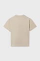 Mayoral t-shirt in cotone per bambini 6034.7E.Junior.PPY2 beige SS26
