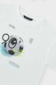 Mayoral t-shirt bawełniany dziecięcy biały 6036.7F.Junior.PPY2
