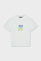 Mayoral t-shirt bawełniany dziecięcy 6036.7F.Junior.PPY2 biały SS26
