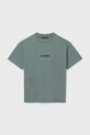 Mayoral t-shirt bawełniany dziecięcy 6036.7F.Junior.PPY2 zielony SS26