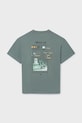 Chłopiec Mayoral t-shirt bawełniany dziecięcy 6036.7F.Junior.PPY2 zielony
