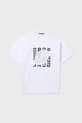 Παιδικό βαμβακερό μπλουζάκι Mayoral 6037.7F.Junior.PPY2 λευκό SS26