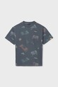 Mayoral t-shirt bawełniany dziecięcy 6038.7F.Junior.PPY2 szary SS26