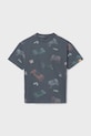 Mayoral t-shirt bawełniany dziecięcy 6038.7F.Junior.PPY2 szary SS26