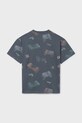 Chłopiec Mayoral t-shirt bawełniany dziecięcy 6038.7F.Junior.PPY2 szary