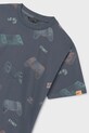 Mayoral t-shirt bawełniany dziecięcy szary 6038.7F.Junior.PPY2