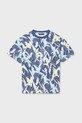 Mayoral t-shirt bawełniany dziecięcy 6039.7G.Junior.PPY2 niebieski SS26