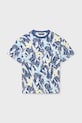 Mayoral t-shirt bawełniany dziecięcy 6039.7G.Junior.PPY2 niebieski SS26