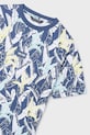 Mayoral t-shirt bawełniany dziecięcy niebieski 6039.7G.Junior.PPY2