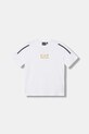 EA7 Emporio Armani футболка для детей из хлопка с эластаном белый 7B000268.AF10373