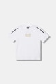 EA7 Emporio Armani футболка для детей из хлопка с эластаном белый 7B000268.AF10373