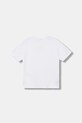 EA7 Emporio Armani футболка для детей из хлопка с эластаном 7B000268.AF10373 белый SS26