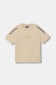 EA7 Emporio Armani футболка для детей из хлопка с эластаном бежевый 7B000268.AF10373
