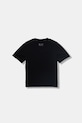 EA7 Emporio Armani t-shirt dziecięcy bawełniany 7B000262.AF12874 czarny SS26