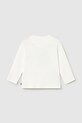 Mayoral longsleeve bawełniany dziecięcy 1017.3D.Baby.PPY2 biały SS26