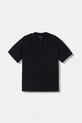 Emporio Armani t-shirt dziecięcy z elastanem granatowy EB001318.AF21808