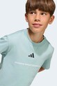 Adidas Tričko detské bavlnené tyrkysová KG5190