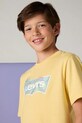 Chłopiec Levi's t-shirt dziecięcy HIGH TIDE BATWING TEE 8EP611 żółty