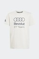 adidas Performance t-shirt dziecięcy bawełniany AUDI beżowy KF0909