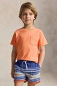Polo Ralph Lauren t-shirt per bambini in cotone arancione 322970333501