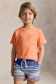 Polo Ralph Lauren t-shirt per bambini in cotone arancione 322970333501