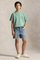 Polo Ralph Lauren t-shirt bawełniany dziecięcy turkusowy 323A12286002