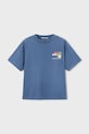 Παιδικό βαμβακερό μπλουζάκι Mayoral Boston by Mayoral στάμπα μπλε 6041.7H.Boston.PPY2