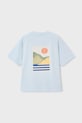 Dječaci Dječja pamučna majica kratkih rukava Mayoral 6045.7H.Boston.PPY2 plava